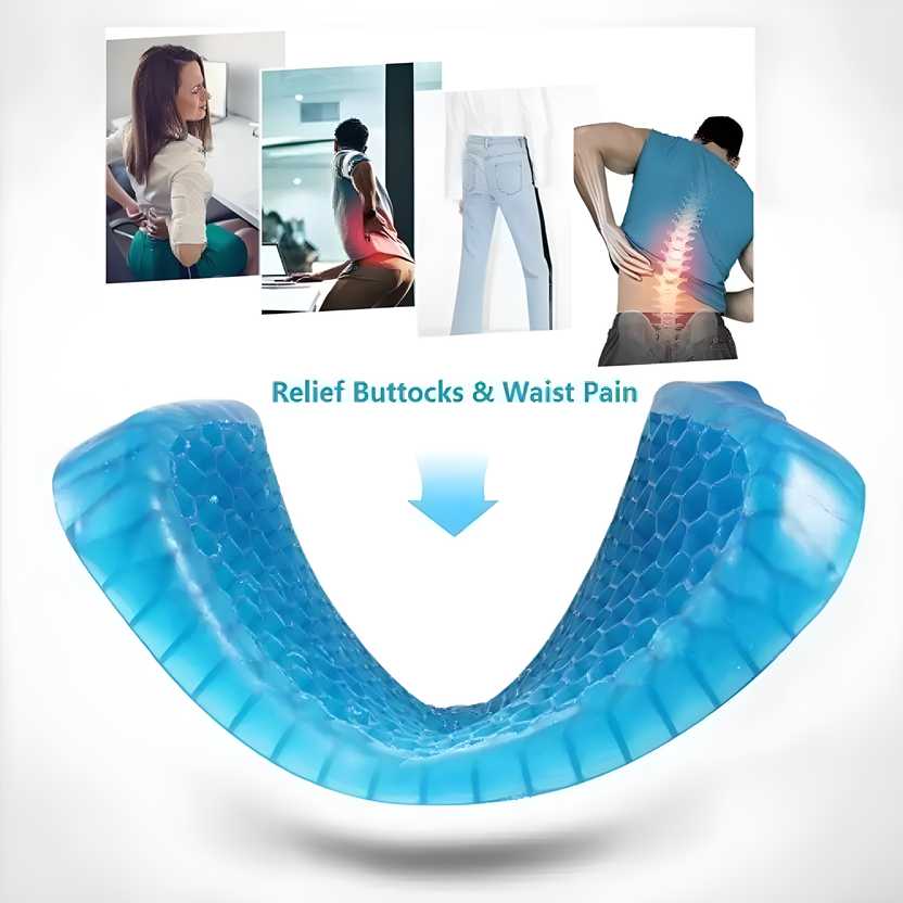 Gel Orthopedic Seat Cushion for Back Pain